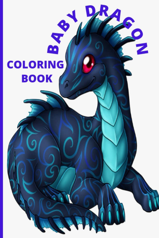 Baby Dragon Paperback Coloring Book