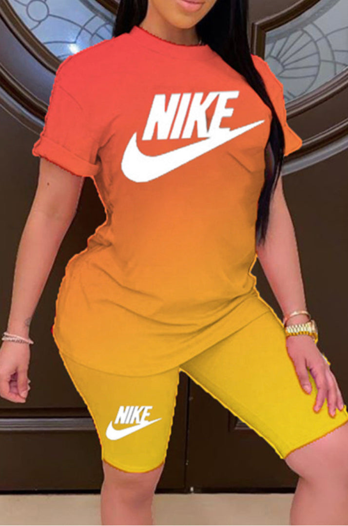 Womens Nike Ombré Shorts Set