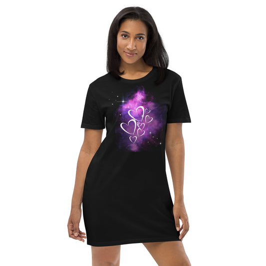 Galaxy Heart T-shirt dress